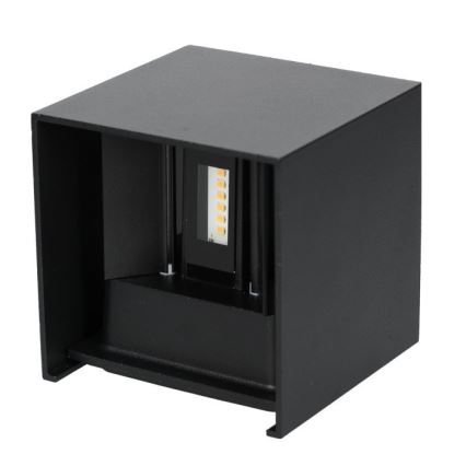 LED Vonkajšie nástenné svietidlo QUERK 2xLED/3W/230V 3000K IP54 čierna
