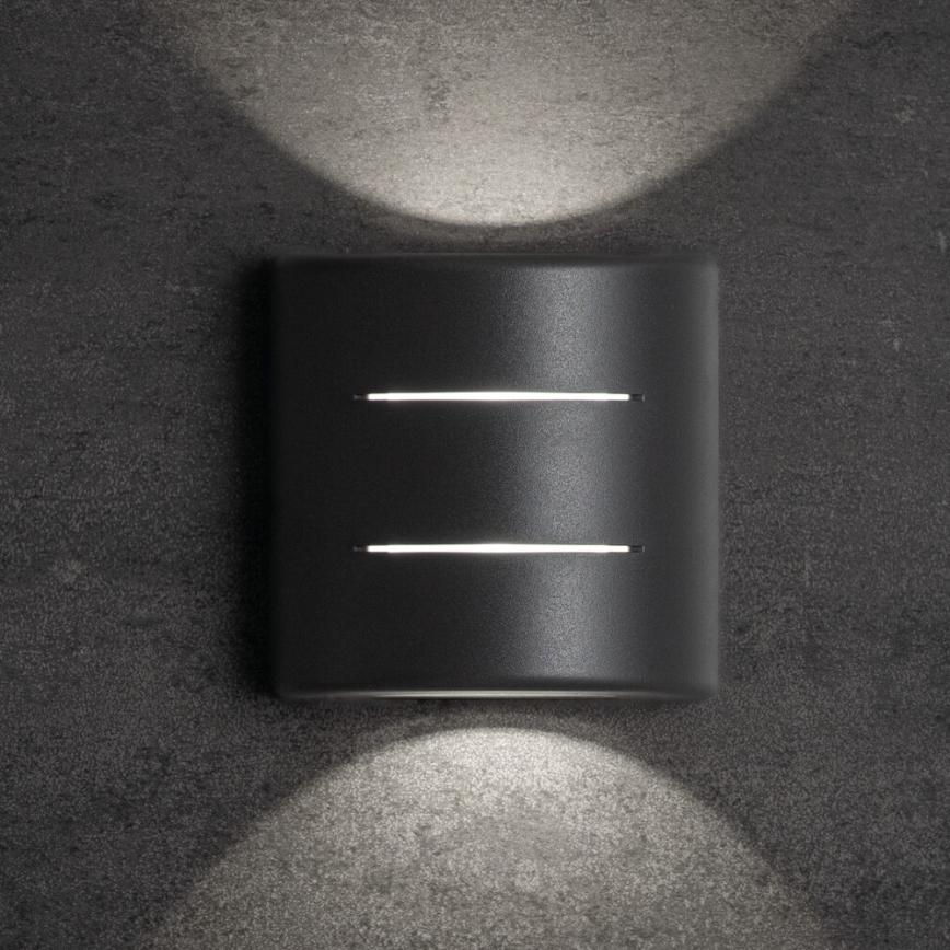 LED vonkajšie nástenné svietidlo REFAZI LED/6W/230V IP54 antracit