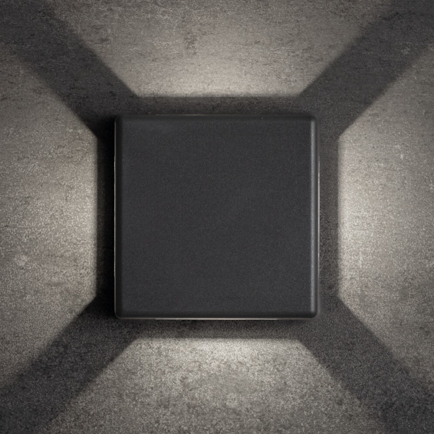 LED Vonkajšie nástenné svietidlo REFAZI LED/6W/230V IP54 antracit