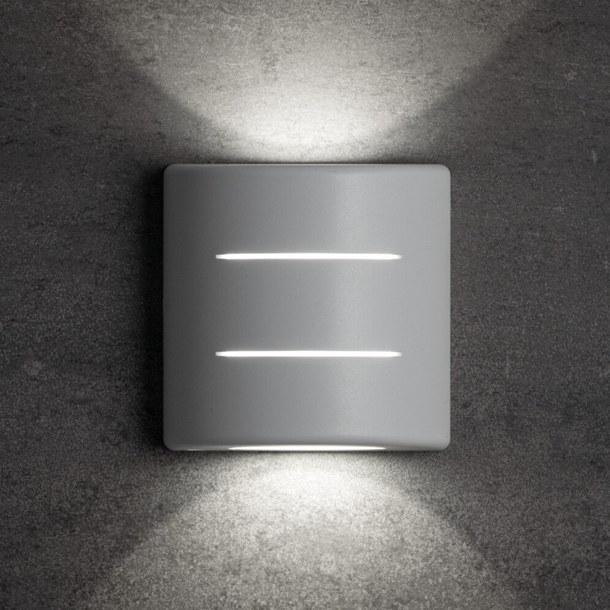 LED vonkajšie nástenné svietidlo REFAZI LED/6W/230V IP54 biele
