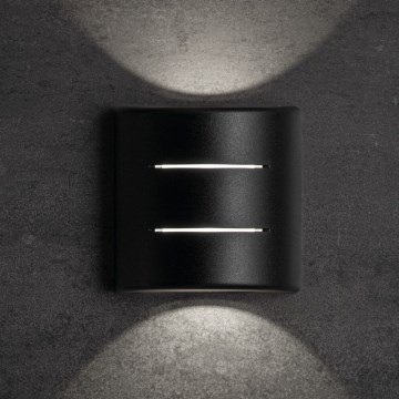 LED vonkajšie nástenné svietidlo REFAZI LED/6W/230V IP54 čierne