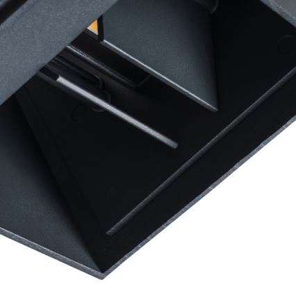 LED Vonkajšie nástenné svietidlo REKA LED/7W/230V IP54 antracit