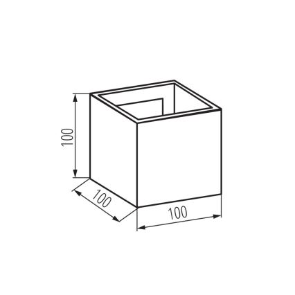 LED Vonkajšie nástenné svietidlo REKA LED/7W/230V IP54 antracit