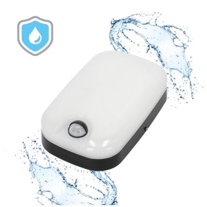 LED Vonkajšie nástenné svietidlo so senzorom pohybu a súmraku BAVANO LED/15W/230V 3000/4000/5700K IP54