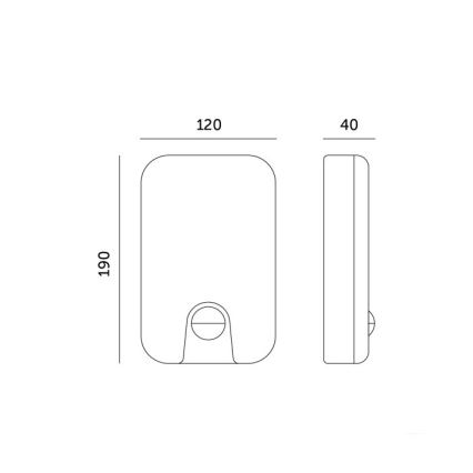 LED Vonkajšie nástenné svietidlo so senzorom pohybu a súmraku BAVANO LED/15W/230V 3000/4000/5700K IP54