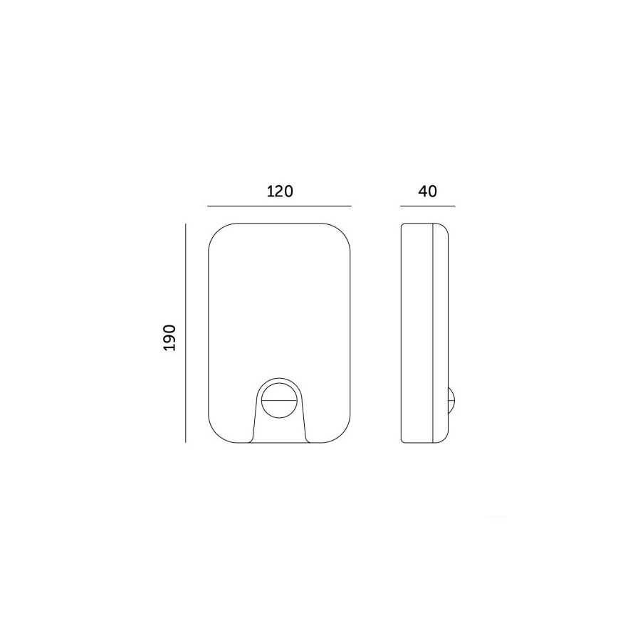 LED Vonkajšie nástenné svietidlo so senzorom pohybu a súmraku BAVANO LED/15W/230V 3000/4000/5700K IP54