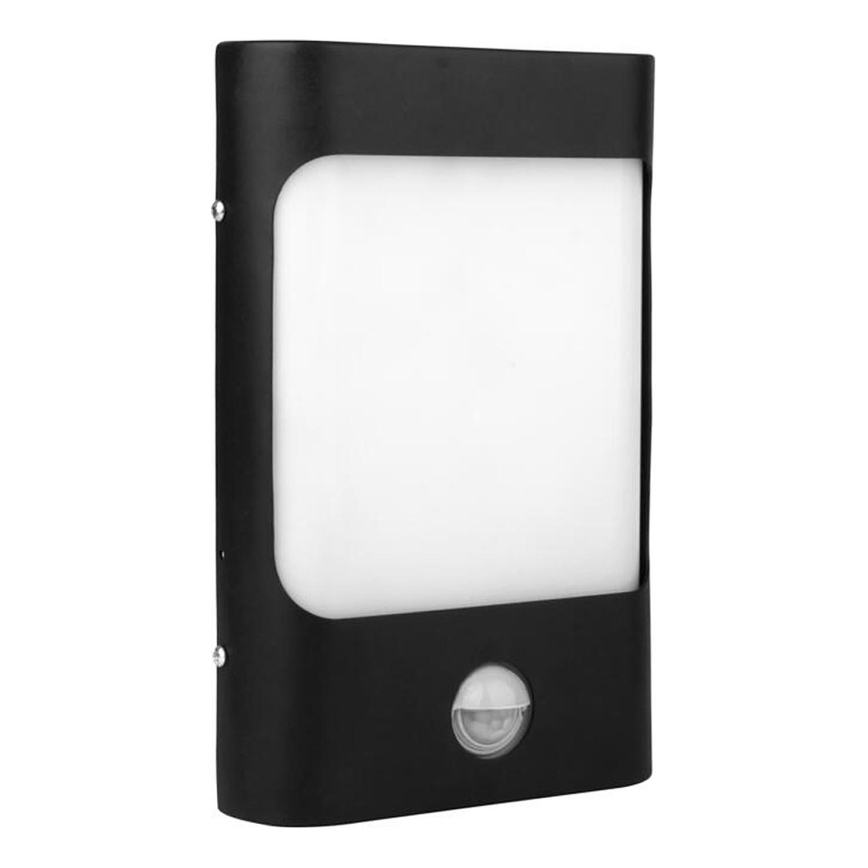LED Vonkajšie nástenné svietidlo so senzorom CORDOBA LED/9W/230V IP44 čierna