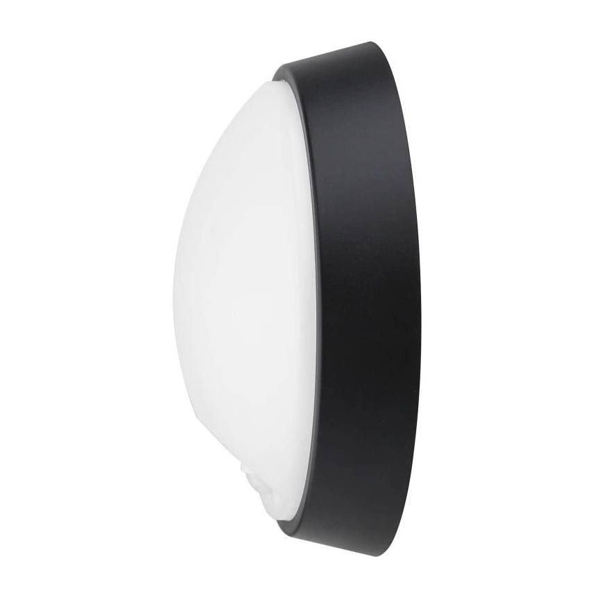 LED Vonkajšie nástenné svietidlo so senzorom LED/12W/230V 3000/4000/6500K IP65 čierna