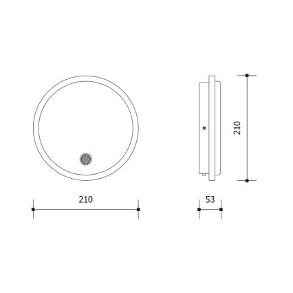 LED Vonkajšie nástenné svietidlo s pohybovým a súmrakovým senzorom LED/15W/230V IP65 biela