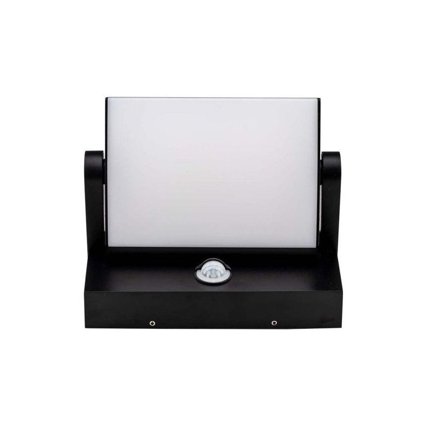 LED Vonkajšie nástenné svietidlo so senzorom LED/17W/230V 3000K IP65 čierna