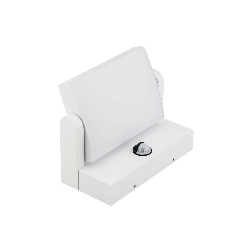 LED Vonkajšie nástenné svietidlo so senzorom LED/17W/230V 4000K IP65 biela