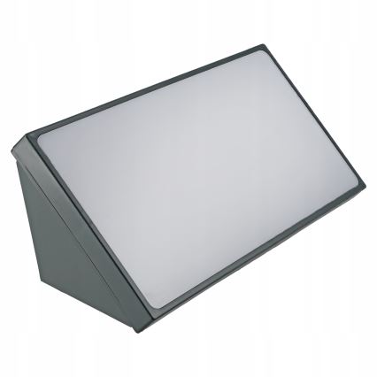 LED vonkajšie nástenné svietidlo s pohybovým senzorom LED/20W/230V IP65 sivé