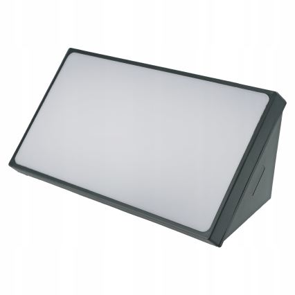 LED vonkajšie nástenné svietidlo s pohybovým senzorom LED/20W/230V IP65 sivé