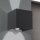 LED Vonkajšie nástenné svietidlo so senzorom pohybu a súmraku CUBE-S LED/13W/230V IP54 antracit
