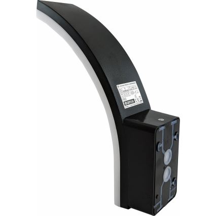 LED Stmievateľné vonkajšie nástenné svietidlo s pohybovým a súmrakovým senzorom LED/12/15/20W/230V IP65 čierna