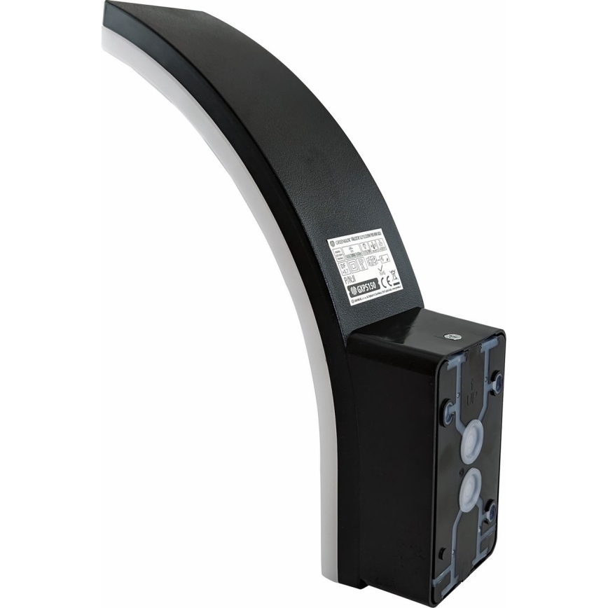 LED Stmievateľné vonkajšie nástenné svietidlo s pohybovým a súmrakovým senzorom LED/12/15/20W/230V IP65 čierna