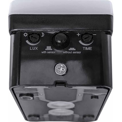 LED Stmievateľné vonkajšie nástenné svietidlo s pohybovým a súmrakovým senzorom LED/12/15/20W/230V IP65 čierna
