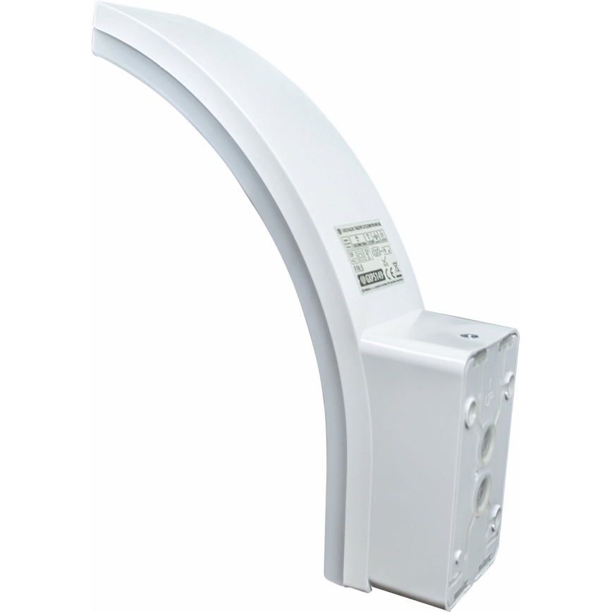 Stmievateľné LED vonkajšie nástenné svietidlo so senzorom pohybu a súmraku LED/12/15/20W/230V IP65 biela