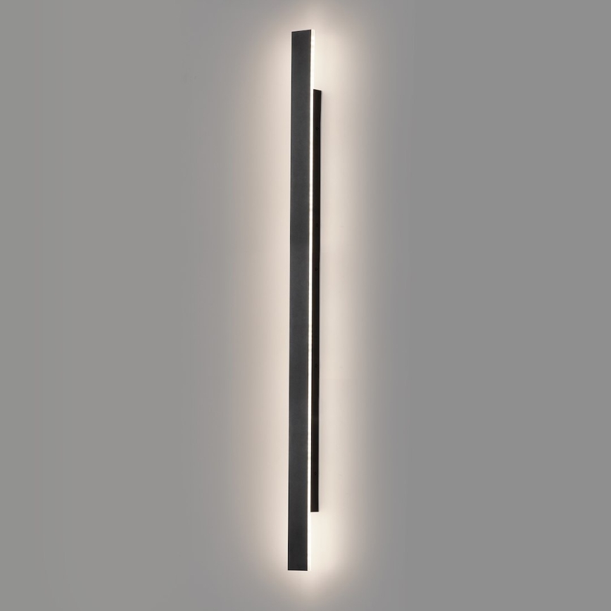 Vonkajšie nástenné LED svietidlo WOW LED/20W/230V 3000/4000/6000K 120 cm IP54 čierne