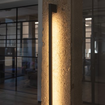 LED Vonkajšie nástenné svietidlo YALTE LED/11W/230V 4000K IP54 čierna