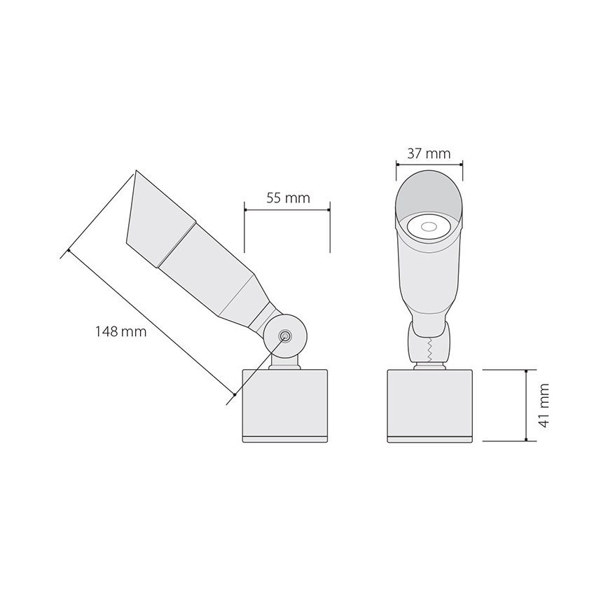 Panlux OKN-1LED/S - LED vonkajšie osvetlenie OKO 1xLED/1W/350mA