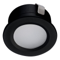 LED Vonkajšie podhľadové svietidlo IMBER LED/1W/12V 6500K pr. 3 cm 30 lm IP65 čierna