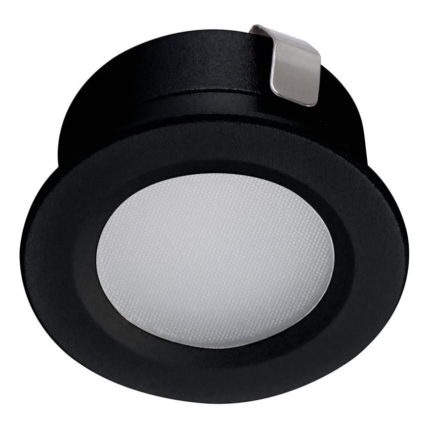 LED Vonkajšie podhľadové svietidlo IMBER LED/1W/12V 6500K pr. 3 cm 30 lm IP65 čierna