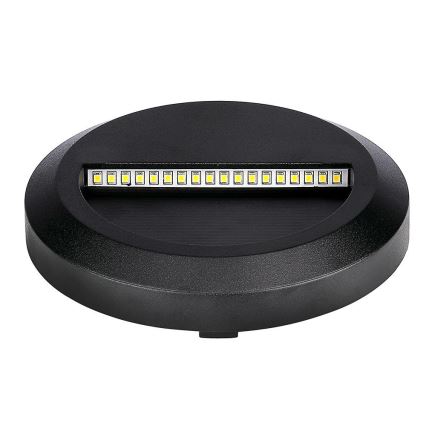 LED Vonkajšie schodiskové svietidlo LED/2W/230V IP65 4000K čierna