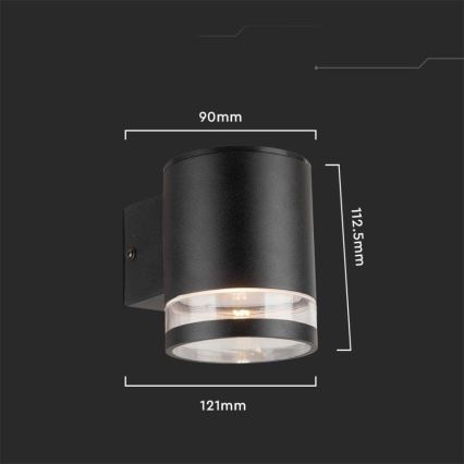 LED Vonkajšie solárne nástenné svietidlo so senzorom LED/1W/3,7V 3000K IP54 1200 mAh čierne