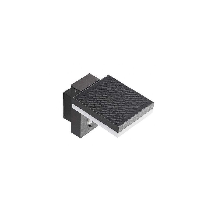 LED Vonkajšie solárne nástenné svietidlo so senzorom LED/5,5W/3,7V 3000K IP54