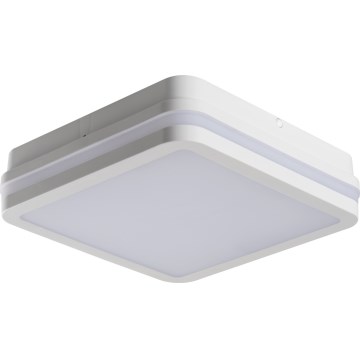 LED Vonkajšie stropné svietidlo BENO LED/12/18W/230V 3000/3500/4000K IP65 biela hranatý