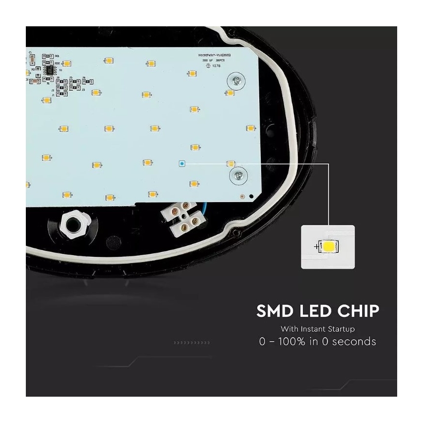 LED Vonkajšie stropné svietidlo LED/12W/230V IP54