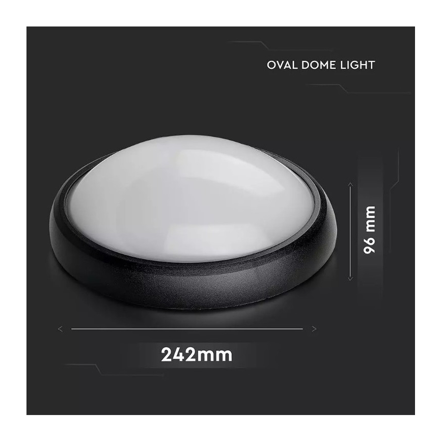 LED Vonkajšie stropné svietidlo LED/12W/230V IP54