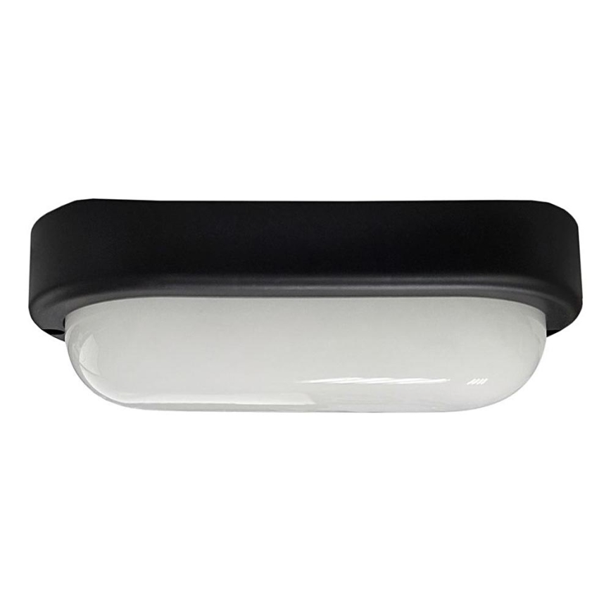 LED Vonkajšie stropné svietidlo LED/15W/230V 4200K 20x9,8 cm IP64 čierna