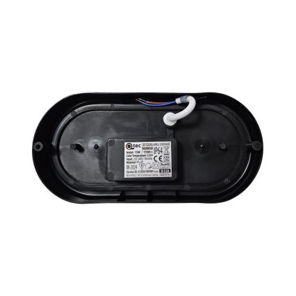 LED Vonkajšie stropné svietidlo LED/15W/230V 4200K 20x9,8 cm IP64 čierna