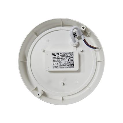 LED Vonkajšie stropné svietidlo LED/15W/230V 4200K pr. 15,5 cm IP64 biela