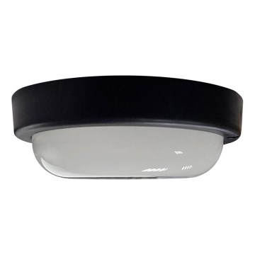 LED Vonkajšie stropné svietidlo LED/15W/230V 4200K pr. 15,5 cm IP64 čierna