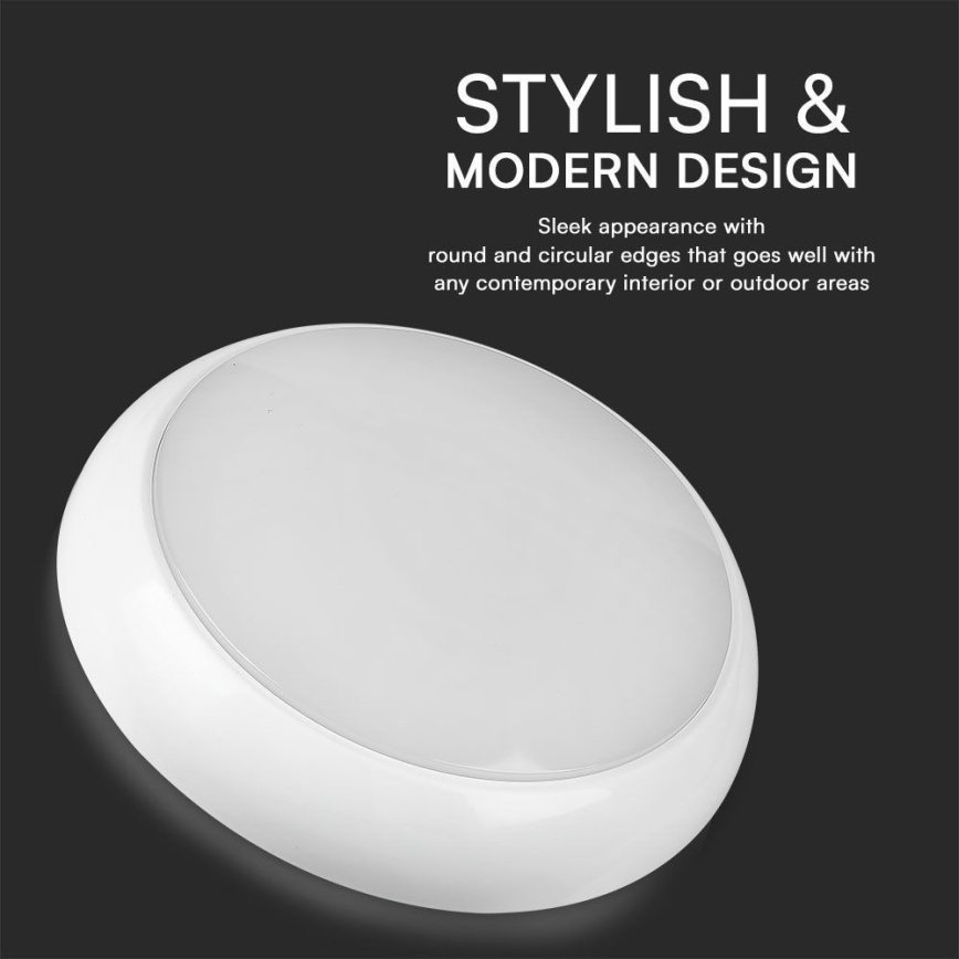 LED Vonkajšie stropné svietidlo LED/8W/16W/20W/230V IP65 3000/4000/6500K