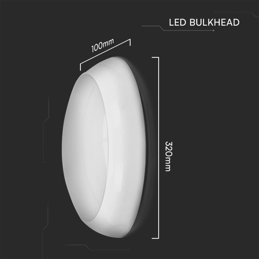 LED Vonkajšie stropné svietidlo LED/8W/16W/20W/230V IP65 3000/4000/6500K