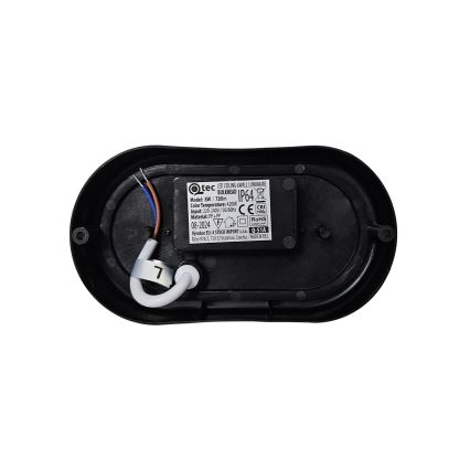 LED vonkajšie stropné svietidlo LED/8W/230V 4200K IP64 čierne