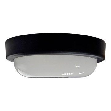 LED vonkajšie stropné svietidlo LED/8W/230V 4200K pr. 14 cm IP64 čierna