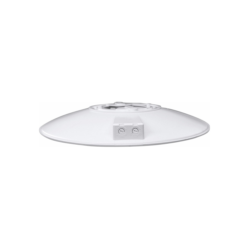 LED vonkajšie stropné svietidlo s pohybovým senzorom VISTA LED/15W/230V pr. 26 cm IP54 biela