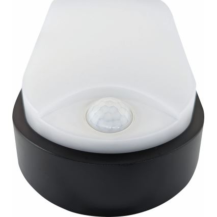 LED Vonkajšie stropné svietidlo so senzorom LED/14W/230V IP54 čierna