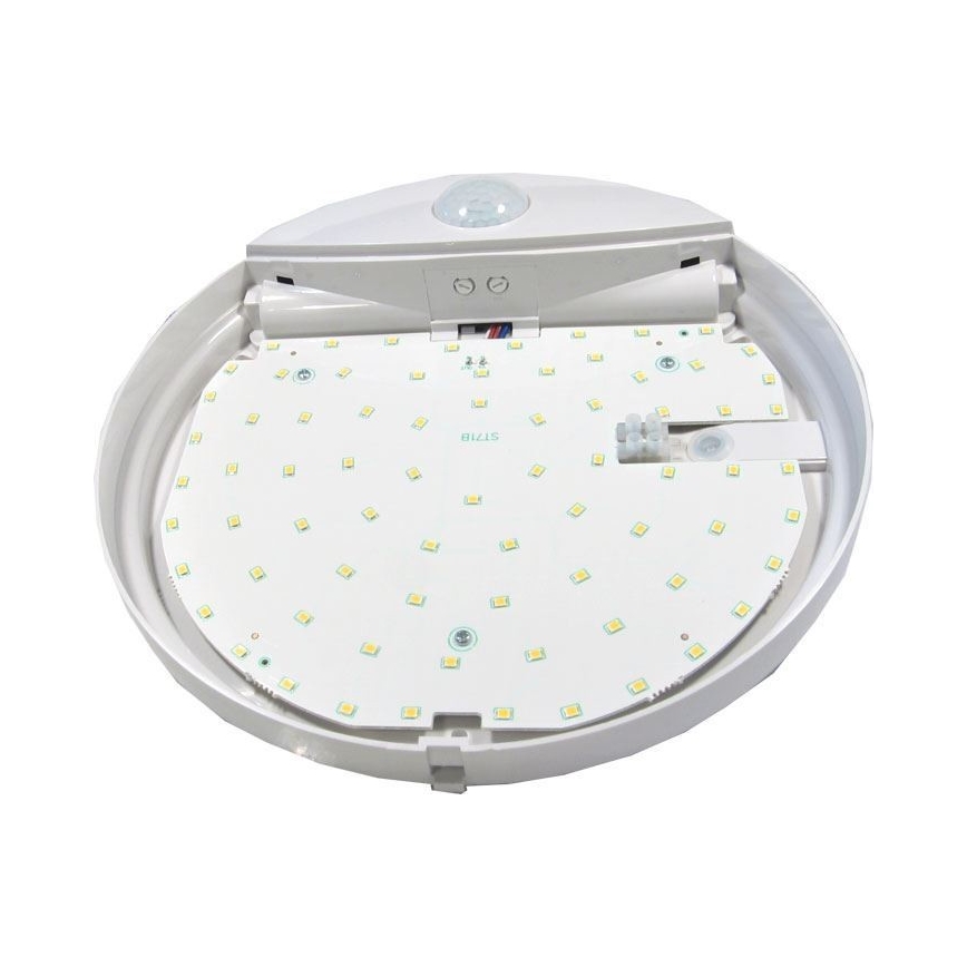 LED Vonkajšie stropné svietidlo so senzorom LED/15W/230V IP44