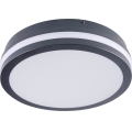 LED Vonkajšie stropné svietidlo so senzorom pohybu BENO LED/12/18W/230V 3000/3500/4000K IP65 antracit guľatý
