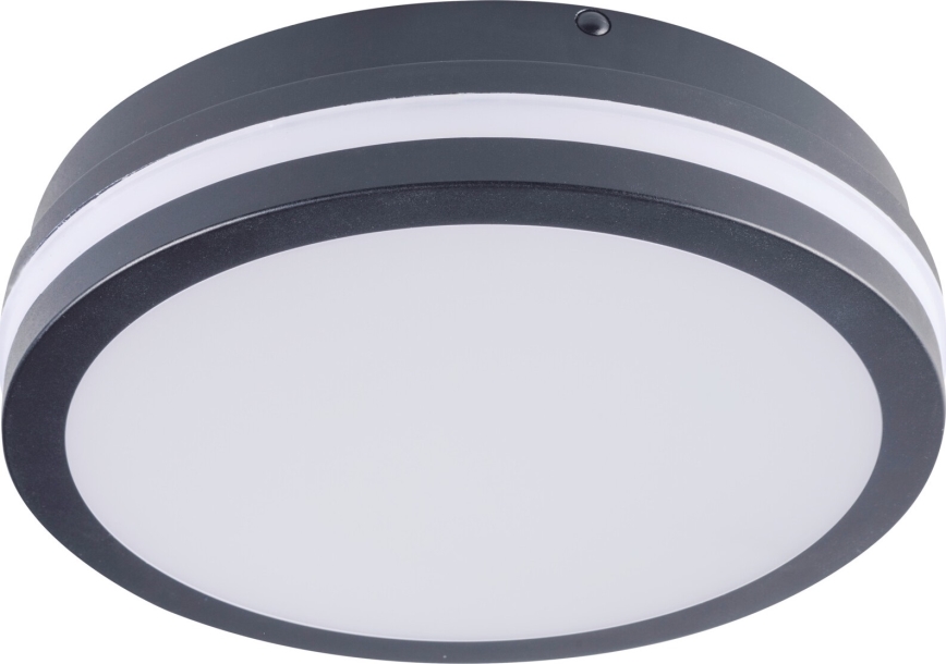 LED Vonkajšie stropné svietidlo so senzorom pohybu BENO LED/12/18W/230V 3000/3500/4000K IP65 antracit guľatý