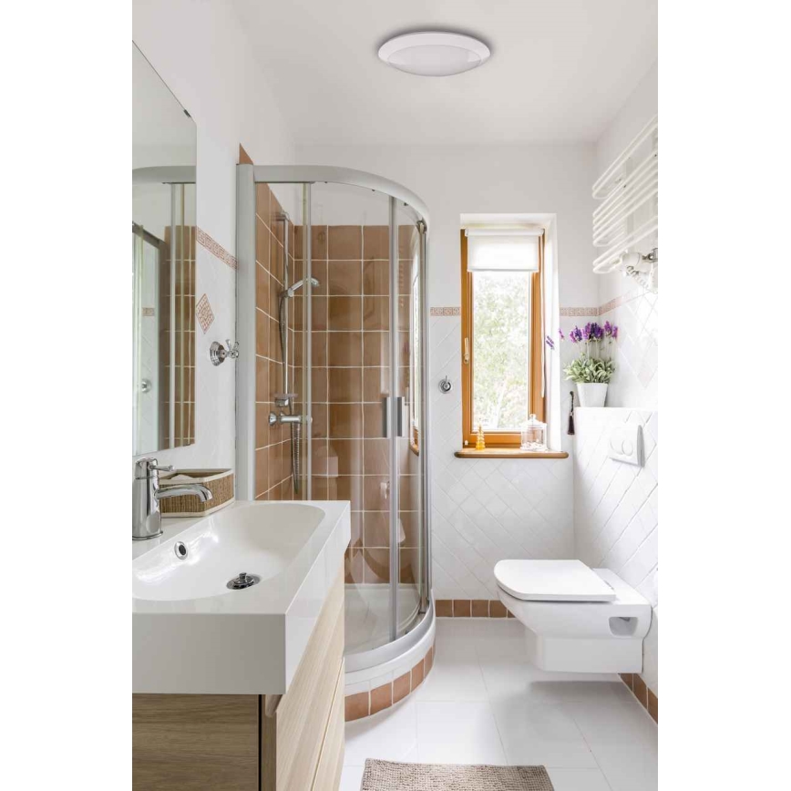 LED Vonkajšie stropné svietidlo so senzorom RENO LED/16W/230V IP66 biela