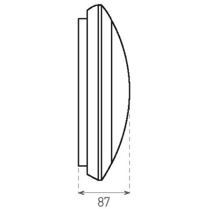 LED Vonkajšie stropné svietidlo so senzorom RENO LED/16W/230V IP66 biela