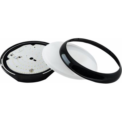 LED Stmievateľné vonkajšie stropné svietidlo STROPY LED/12/15/18/22W/230V 3000/4000/6000K IP65 čierna