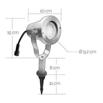 LED Vonkajšie svietidlo EASY CONNECT 1xGU10/4W/230V IP67 matný chróm